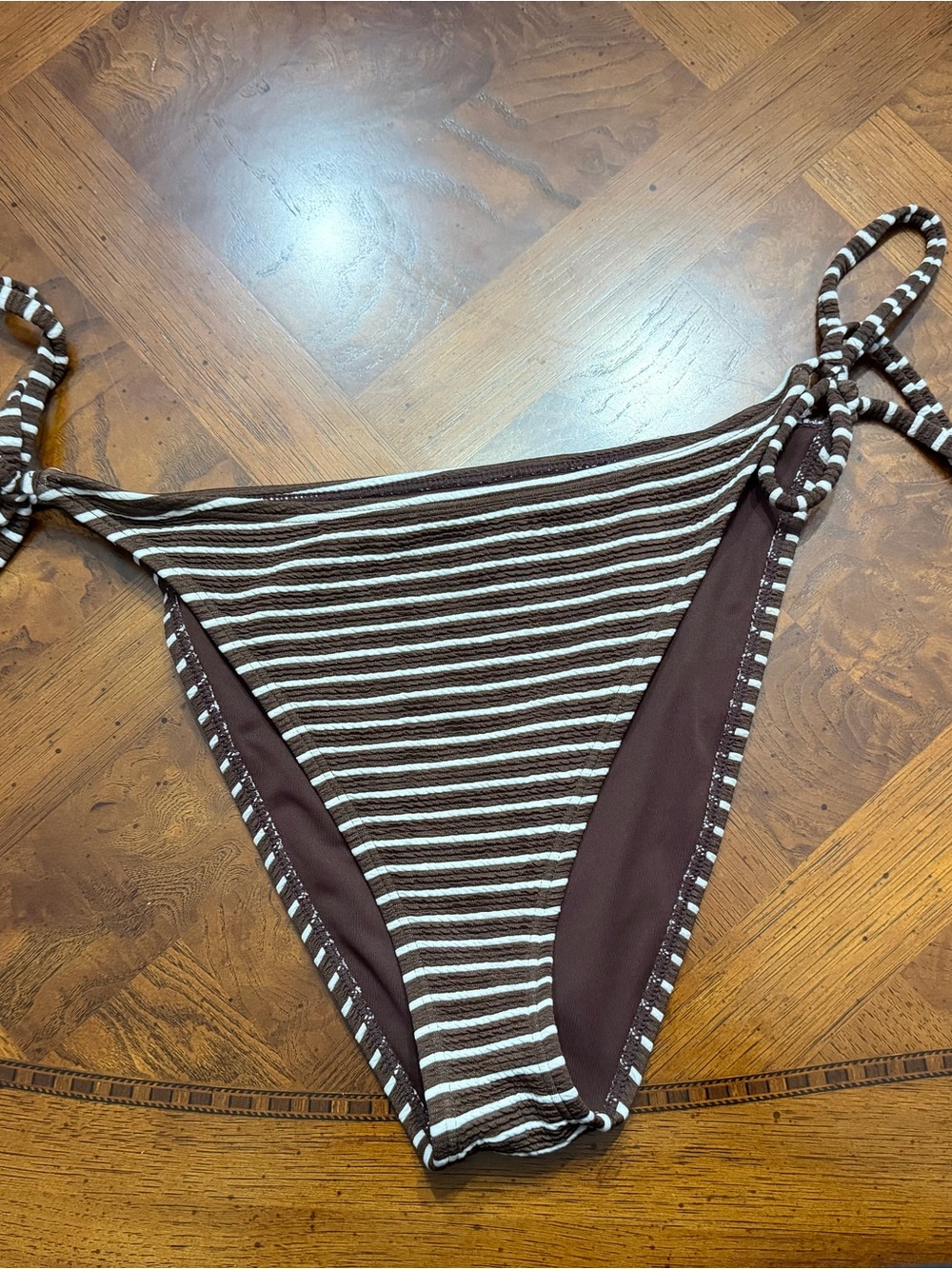 House of Harlow 1960 Brown and White Striped *bottoms only* size large